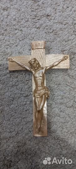 Крест распятие гипс