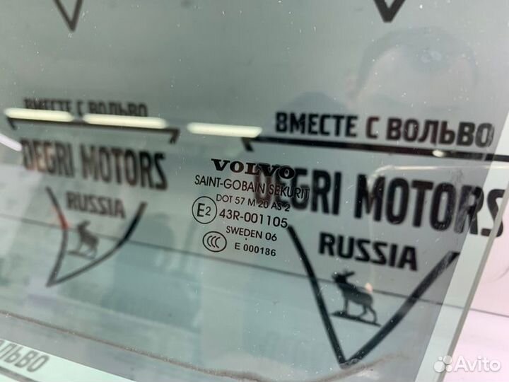 Стекло задней левой двери Volvo V70 XC70 2000-2008