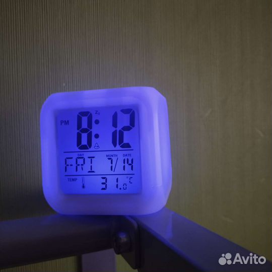 Светодиодные часы, будильник, термометр