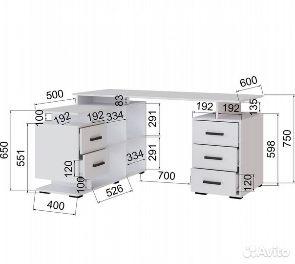 Компьютерный стол в упаковке