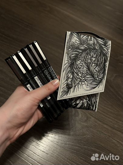 Линеры/капиллярные ручки Derwent