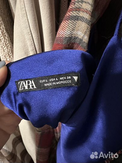 Платье комбинация Zara синее L
