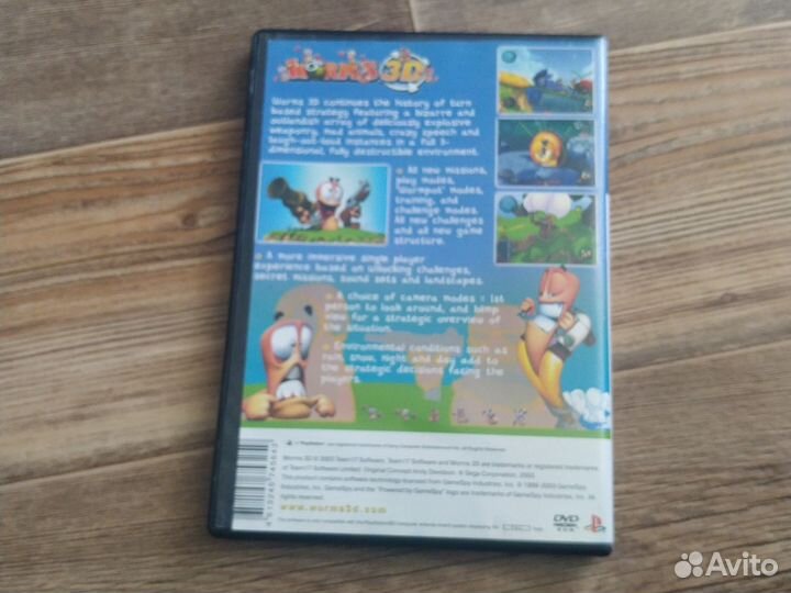 Игра для playstation 2 worms 3D