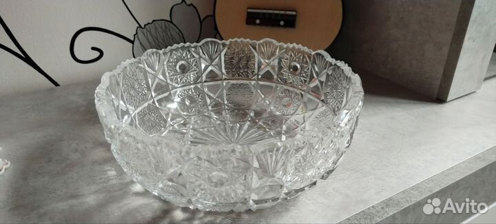 Салатник хрустальный большой