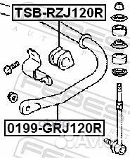 Стабилизатор задний toyota land cruiser prado 1