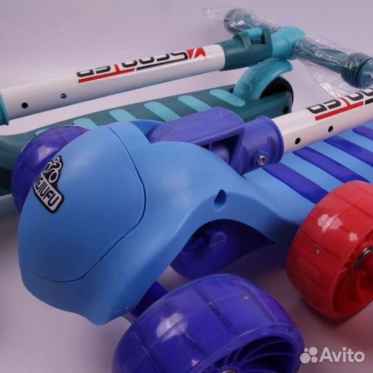 Новый самокат трехколесный складной доставка