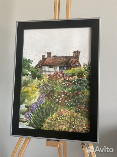 Картина акварель пейзаж