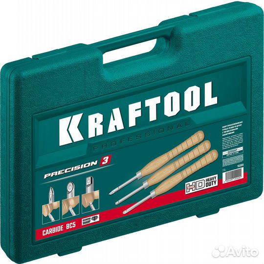 Kraftool Precision-3, 3 предм., набор ручных резцо