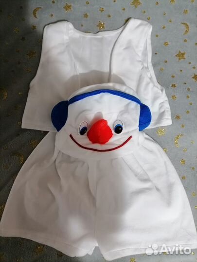 Новый костюм одели раз на утренник. Снеговик