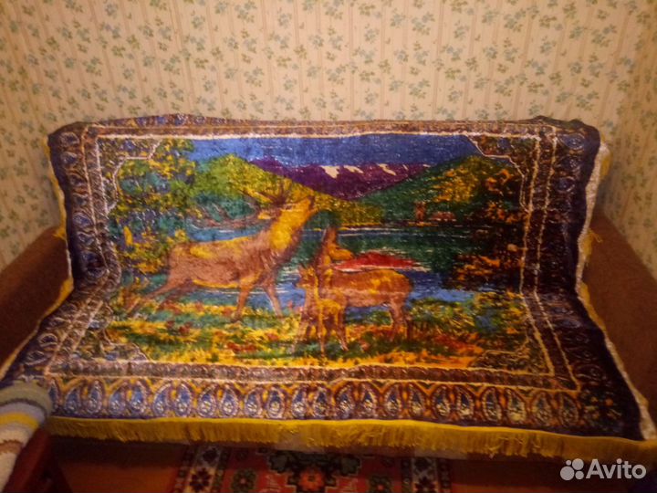 Ковер с оленями из СССР 2 шт