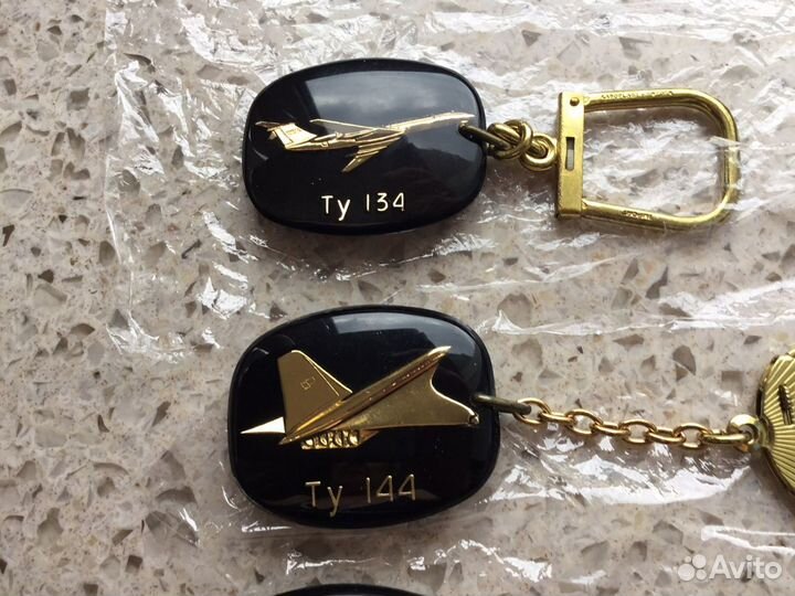 Брелоки Авиаэкспорт Авиация Т У 144 СССР Новые