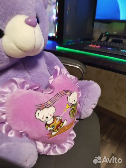 Большой плюшевый мишка 55 см высота