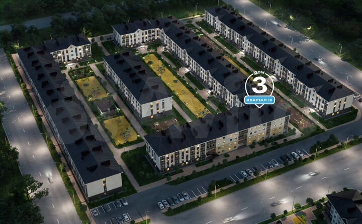 1-к. квартира, 36,3 м², 1/4 эт.