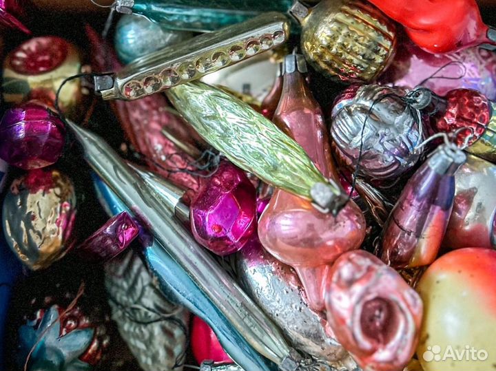 Елочные игрушки СССР и гдр много