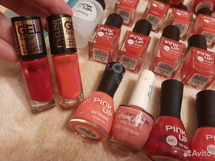 Лаки для ногтей 20 шт. и разбавители Pink Up