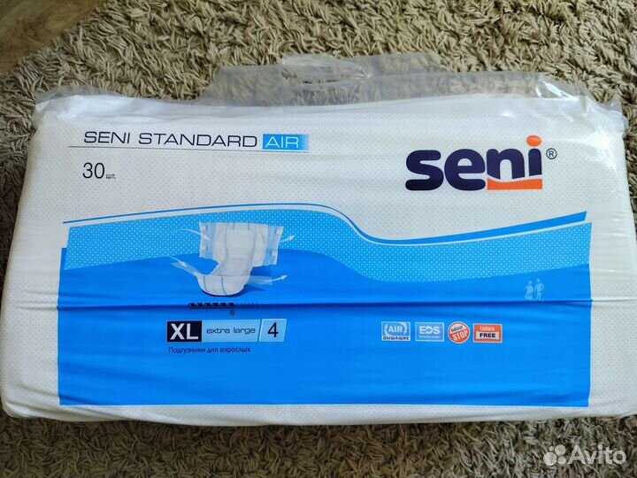 Памперсы для взрослых seni xl 4