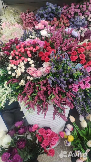 Искусственные цветы для декора свадьбы