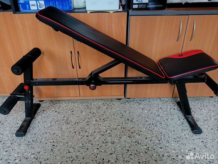 Скамья для жима и пресса domyos bench 500