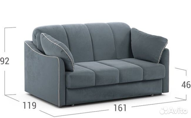 Диван новый в наличии Moon прямой аккордеон