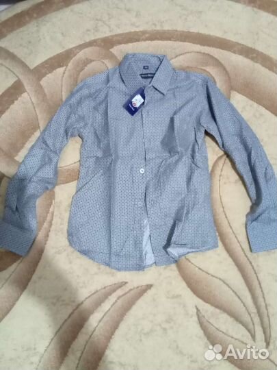 Рубашка на мальчика 128 новая
