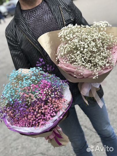 Букеты из гипсофилы
