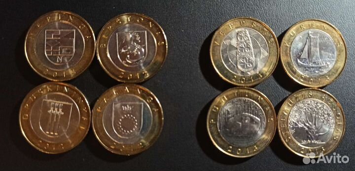 Монеты Латвии и Литвы