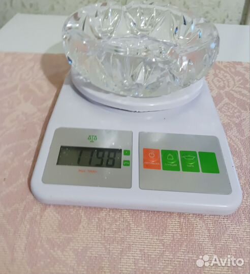 Хрусталь пепельница конфетница СССР, Чехия