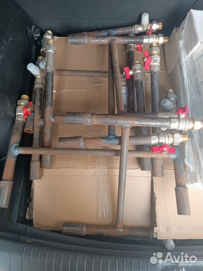 Байпас для батареи для отопления. Кран 3/4