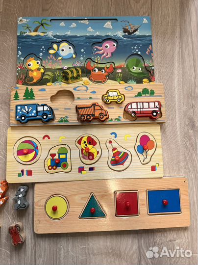 Деревянные игрушки, конструктор, сказка, пазл