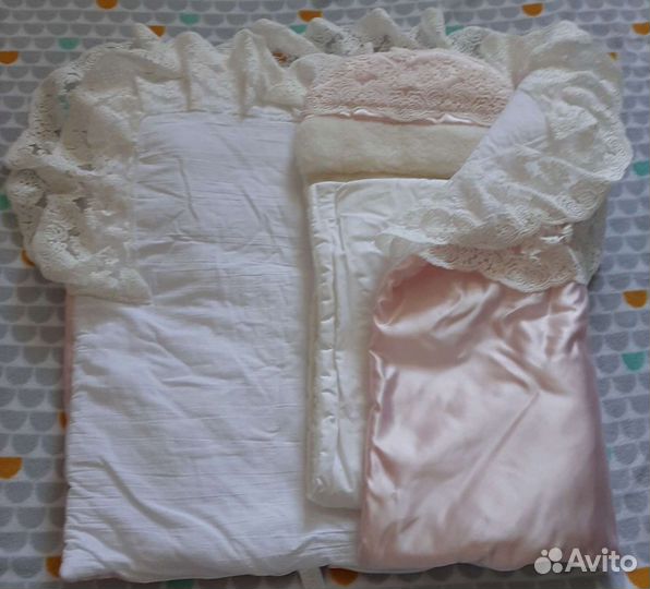 Конверт на выписку для девочки весна осень