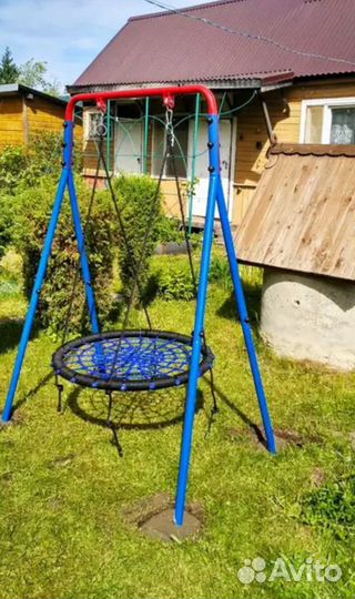Новые качели гнездо 1 метр + стойки