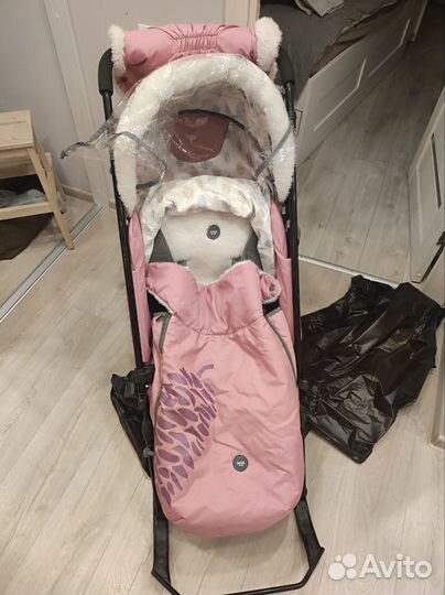 Санки коляска ника 7-5k