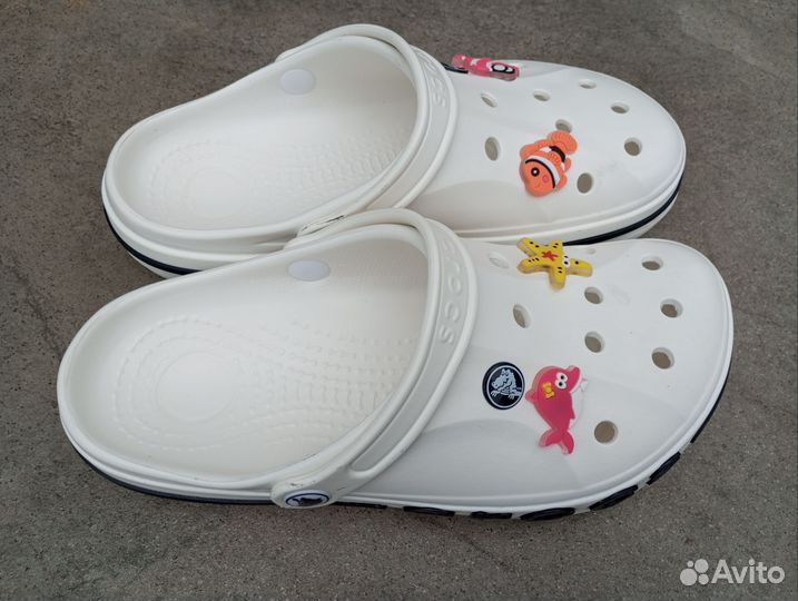 Crocs сабо женские белый