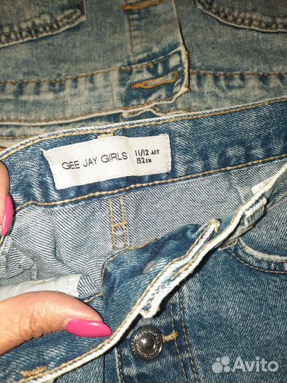 Джинсовая куртка, юбка, шорты