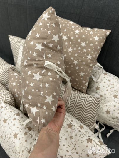 Подушки бортики 13 шт и одеяло комплект