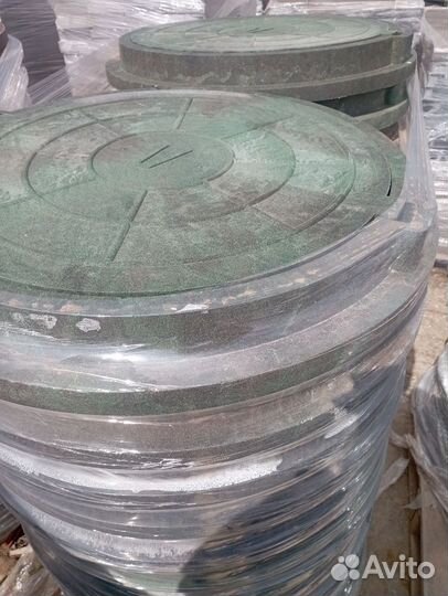 Люк канализационный полимерный с корпусом, 2 сорт