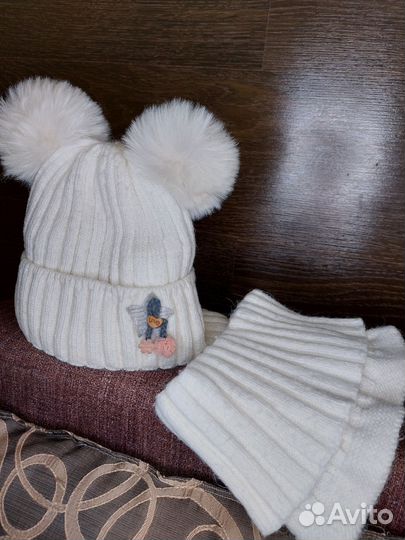 Комплект шапка, шарф