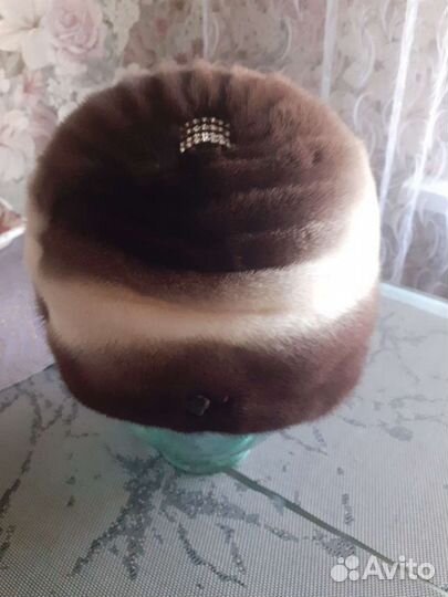 Женская норковая шапка