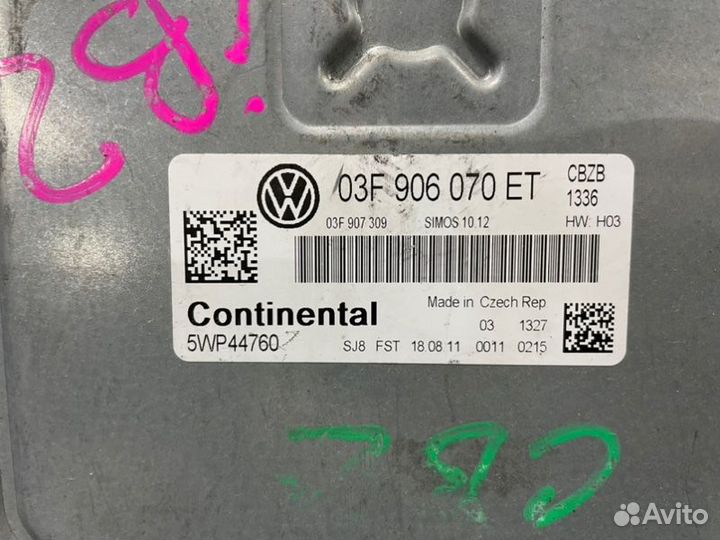 Эбу двигателя Volkswagen Polo 5 6R HB