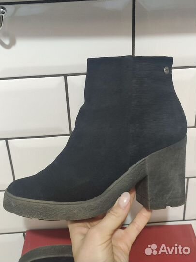 Ботильоны ElTempo 39, натур замша и овчина