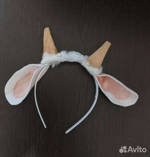 Ободок для костюма козы с рожками