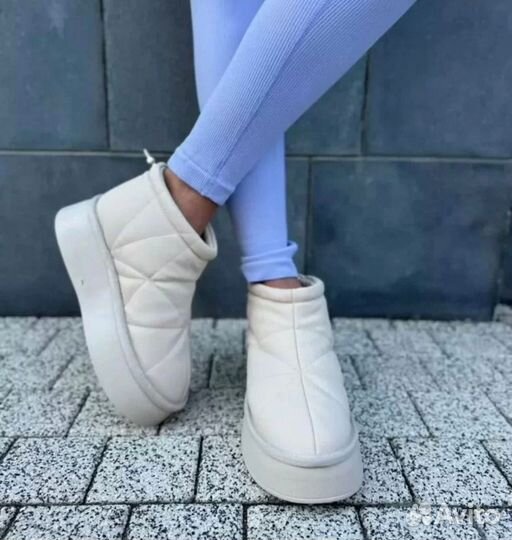 Зимние угги на платформе