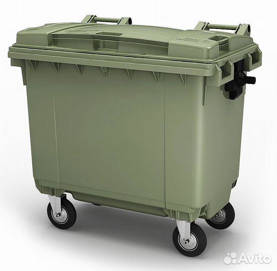 Контейнер для мусора пластиковый 1100л