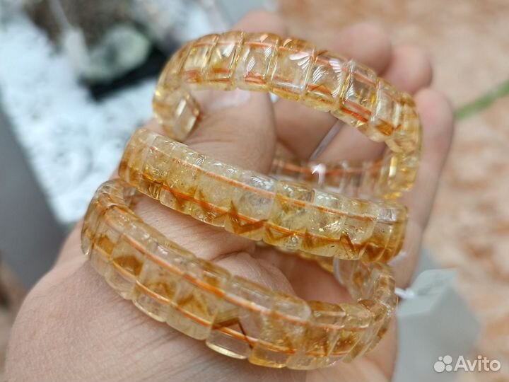 Цитрин браслет
