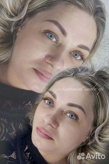 Перманентный макияж, оформление бровей