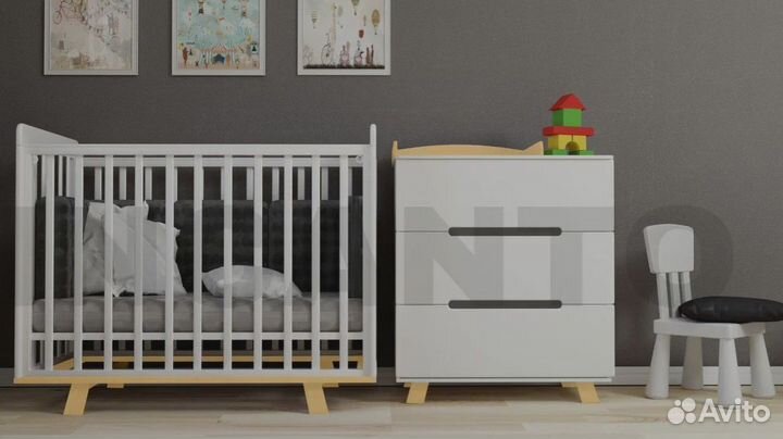 Комод с пеленальным столом Anniken 800/3 мдф