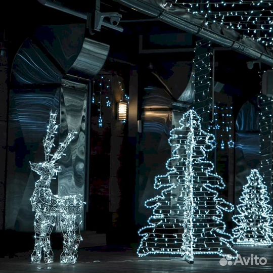 Новогодние световые фигуры LED