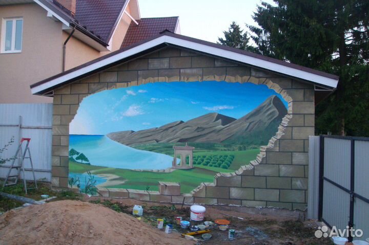 Роспись стен, граффити, картины на заказ