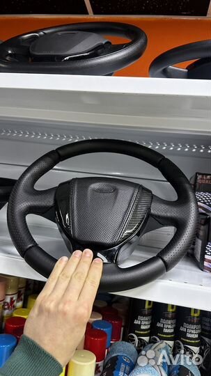 Руль лада приора обшитый оплеткой