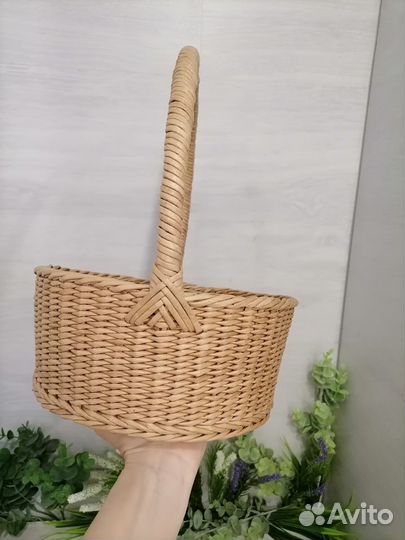 Корзина плетёная, ручная работа